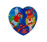 Maxwell & Williams Dessous de verre en céramique Motif cœurs arc-en-ciel 10 cm