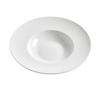 Maxwell & Williams DV0030 Diamonds Round Assiette à soupe, Assiette creuse Ø 30 cm, Porcelaine, blanc