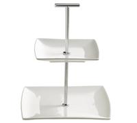 Maxwell Williams JX250118 East Meets West Présentoir à 2 Plateaux carrés pour gâteaux