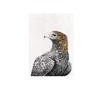 Maxwell & Williams Marini Ferlazzo Birds Serviette de table imprimée avec motif d'aigle à queue cunéiforme, 1% coton, noir / blanc, 5 x 7 cm