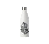 Maxwell & Williams - Bouteille Isotherme Double Paroi en Inox 18/8, Dessin Fleuri de Koala, Collection Marini Ferlazzo, 500 ml - Blanc