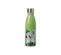 Maxwell & Williams Marini Ferlazzo Bouteille d'eau isotherme avec superbe motif de roitelet, acier inoxydable double paroi, blanc, 5 ml