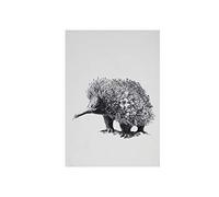 Maxwell & Williams Marini Ferlazzo Torchon avec motif Echidna, 1% coton indien, blanc, 5 x 7 cm