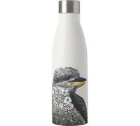 Maxwell & Williams - Bouteille Isotherme Double Paroi en Inox 18/8, Dessin Fleuri de Martin-Chasseur Géant, Collection Marini Ferlazzo, 500 ml - Blanc