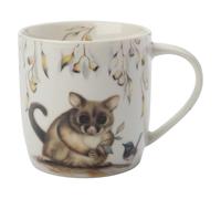 Maxwell & Williams Sally Howell Becher Brushtail Possum & Wren, Tasse, in Geschenkdose, Porzellan, Metall, Mehrfarbig, 375 ml, DX0466