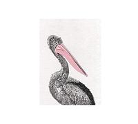 Maxwell & Williams Marini Ferlazzo Birds Torchon imprimé avec motif de pélican australien, 1% coton, noir / blanc, 5 x 7 cm