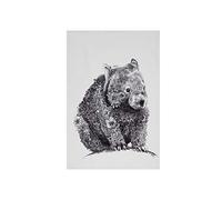 Maxwell & Williams - Serviette de Table 100% Coton, Imprimé Fleuri de Wombat, Collection Marini Ferlazzo, 50 x 70 cm - Noir et Blanc