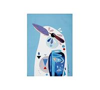 Maxwell & Williams Serviette de Table 100% Coton, Imprimé Martin-Chasseur Géant, Collection Pete Cromer, 50 x 70 cm - Multicolores