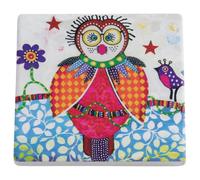 Maxwell & Williams Smile Style Boobook Untersetzer, Keramikuntersetzer, Keramikablage, Ablage, Keramik / Kork, 9.5 cm, DU0022