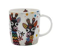 Maxwell & Williams Smile Style Tasse girafe colorée dans une boîte cadeau, « Zafara », porcelaine, multicolore, 370 ml