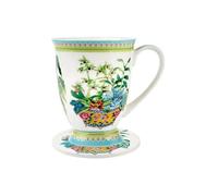 Maxwell & Williams Tazza Mug E Sottotazza 300ml Gabby Palmas Jardin Orchdea
