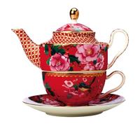 Maxwell & Williams TC Silk Road Service à thé pour 1 personne 3 pcs. tasse rouge 280 ml