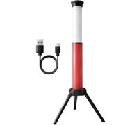 MaxWorks Lampe de Travail LED Multifonction avec Pieds Pliables avec 4 Modes Super Lumineux, Lumineux, Faible et SOS convertit de la lumière Rouge à la lumière Blanche Brillante