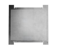 maxx.onLine Plaque de montage perforée 400 x 400 mm pour mise à la terre / installation amplificateur d'antenne, commutateur multiple satellite, tôle de montage électrique, plaque perforée