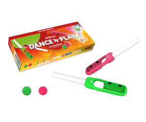 Maxx Tech Dance 'n' Play Play Kit for Nintendo Switch/OLED - 2x sound sensitive LED glow sticks for fitness, music and dance games