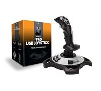 Maxx Tech USB Joystick, 12 Programmable Buttons, 8-Way HAT Switch, Rudder & Thro