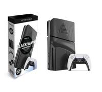 Maxx Tech PS5 Slim Faceplates Black Wave (5pcs) + Controlle (Sony Playstation 5)