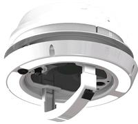 MAXXAIR Maxxfan Dome Plus Ventilateur de toit en forme de champignon avec éclairage LED Blanc 15 cm Montage sur toit ou mur latéral Pour salle de bain et douche