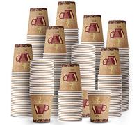 MaxxCore Lot de 500 tasses à café en carton de 237 ml - Gobelets jetables solides pour café et thé - Tasses à expresso pour chocolat chaud, cappuccino, thé - Idéal pour les bureaux, les cafés, les