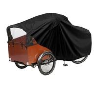Maxxcovers Housse de vélo cargo - Pour 3 roues avec abri de pluie - Imperméable - Noir