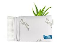 MaxxGoods Coussin orthopédique de soutien cervical en mousse de gel viscoélastique et housse à l'aloe vera - Oreiller respirant pour soutien cervicale et douleurs cervicales pour enfants et dormeurs