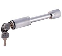 MaxxHaul 70050 Verrou d'attelage de remorque - Très résistant 1,6 cm - Broche récepteur de Verrouillage d'attelage avec 2 clés, Chrome