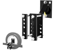 MaxxHaul 70214 Porte-pneu de secours pour remorque utilitaire, 25,4 cm et 30,5 cm, noir