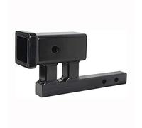 MaxxHaul 80875 Adaptateur d'extension d'attelage de remorque, récepteur de 5,1 cm, montée/Chute de 10,2 cm, Tige Solide de 3,8 cm, Extension de 22,9 cm à 26,4 cm