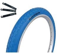 Maxxi4you 1 pneu de vélo HY-159 bleu 47-406 (20 x 1,75) avec démonte-pneu maxxi4you