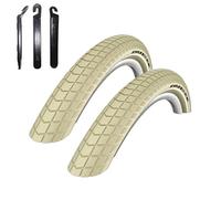 maxxi4you Lot de 2 pneus Schwalbe Big Ben Crème 55-559 (26 x 2,15) avec 3 démonte-pneus
