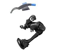 maxxi4you Shimano ACERA RD-T3000 Dérailleur arrière 9 vitesses montage direct noir avec brosse à chaîne de vélo