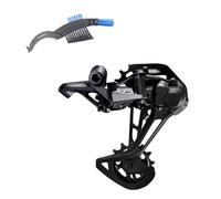maxxi4you Shimano Deore XT RD-M8100-SGS Dérailleur arrière 12 vitesses 1 x 12 Shadow RD+ Noir avec brosse à chaîne de vélo