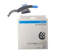 maxxi4you Shimano Deore XT RT-MT800 Disque de frein de vélo Argenté/noir 140 mm Avec brosse à chaîne de vélo