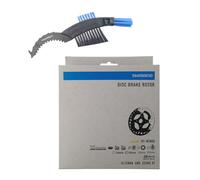 maxxi4you Shimano Deore XT RT-MT800 Disque de frein de vélo Argenté/noir 160 mm Avec brosse à chaîne de vélo