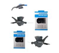 maxxi4you Shimano SL-M315 Lot de 3 vitesses / 7 vitesses en noir avec brosse à chaîne de vélo