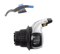 maxxi4you Shimano Tourney SL-RS45 Poignée rotative 3 vitesses gauche avec câble intérieur et brosse à chaîne de vélo