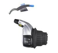 maxxi4you Shimano Tourney SL-RS45 Poignée rotative 7 vitesses droite avec câble intérieur et brosse à chaîne de vélo