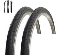 maxxi4you VEE Rubber V160 Lot de 2 pneus de vélo 26" Noir 40-559 (26 x 1,50) avec démonte-pneu maxxi4you