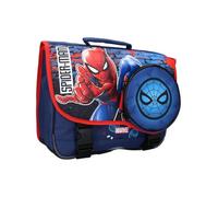 maxxidiscount - Cartable Spiderman - Sac à Dos Enfant - Ecole - Primaire - Cartable garçon - Taille 38 cm - Bretelles réglables