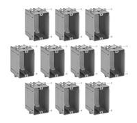 Maxxima Boîte de jonction électrique en PVC de 18 po cu. - Nouvelle construction - Interrupteur électrique et prise de courant - Non métallique - J-Box avec clou, certifié ETL, résistance au feu de 2