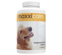 maxxipaws maxxicalm Calmant pour Chiens - Anxiété & Stress - 120 Comprimés | Naturel, sans somnolence, appétent et facile à donner; adapté à toutes les races et tailles, doux et adapté au quotidien