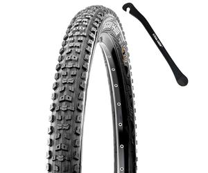 Maxxis Aggressor Pneu de VTT - 27,5 x 2,30, 58-584, double, EXO, sans chambre à air, ensemble avec levier de pneu Cycle Crew