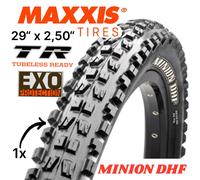 Maxxis Pneu VTT Minion DHF EXO/TR 60 TPI Tubeless 27,5x2,50 Noir