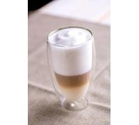 maxxo Lot de 4 verres à latté macchiato à double paroi de 380 ml - Verres isothermes à café avec effet flottant - Verres à café résistants