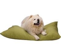 maxxpro lit pour chien coussin pour chien 120 x 80 cm - lit pour grand chien - couverture pour chien avec fermeture éclair - polyester et microfibre - vert