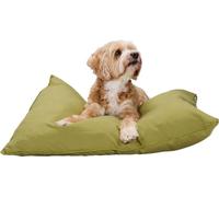 maxxpro lit pour chien coussin pour chien 60 x 80 cm - lit pour grand chien - couverture pour chien avec fermeture éclair - polyester et microfibre - vert