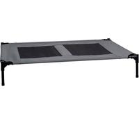 maxxpro lit pour chien sur pieds - bonne aération - sac de transport inclus - max. 55 kg - 106 x 76 x 17 cm - noir