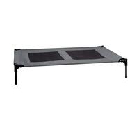 maxxpro Lit pour Chiens sur Pieds jusqu'à 55 KG - 106 x 76 x 17 cm - Bonne Ventilation et Inclus Sac de Transport - Noir