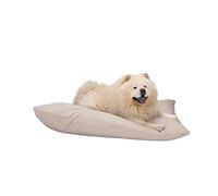 maxxpro Panier pour Chien - Coussin pour Chien 120 x 80 cm - Lit pour Chien - Coussin Chien avec Fermeture Éclair - Polyester et Microfibre - Beige