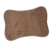 maxxpro Tapis Gamelle - Tapis Nourriture - Tapis Absorbant Chien - 35,5x50 cm - Accessoires pour Chats et Chiens - Marron